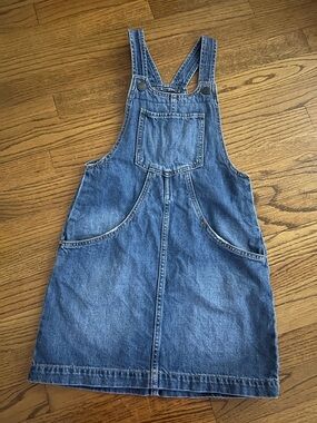 GAP Kids Light Blue Denim Jumper Dress
